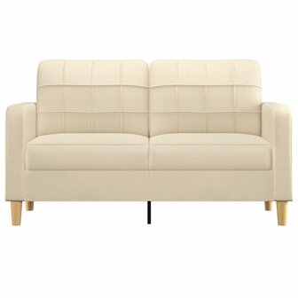 Tweezitsbank 140 cm stof cr&egrave;mekleurig 3