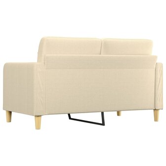 Tweezitsbank 140 cm stof cr&egrave;mekleurig 5