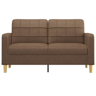 Tweezitsbank 140 cm stof bruin 3