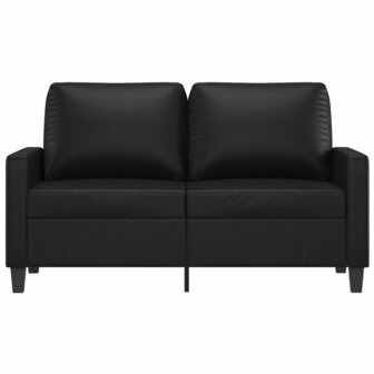 Tweezitsbank 120 cm kunstleer zwart 3