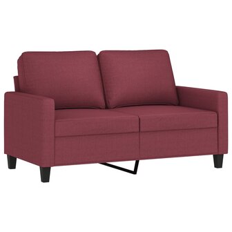 Tweezitsbank 120 cm stof wijnrood 2
