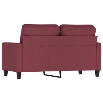 Tweezitsbank 120 cm stof wijnrood 5
