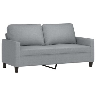 Tweezitsbank 140 cm stof lichtgrijs 2