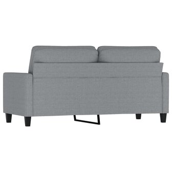 Tweezitsbank 140 cm stof lichtgrijs 5
