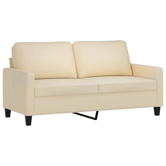 Tweezitsbank 140 cm stof cr&egrave;mekleurig 2