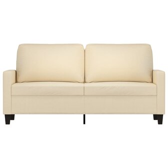 Tweezitsbank 140 cm stof cr&egrave;mekleurig 3