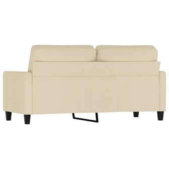 Tweezitsbank 140 cm stof cr&egrave;mekleurig 5