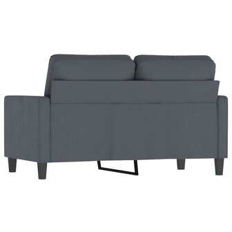 Tweezitsbank 120 cm fluweel donkergrijs 5