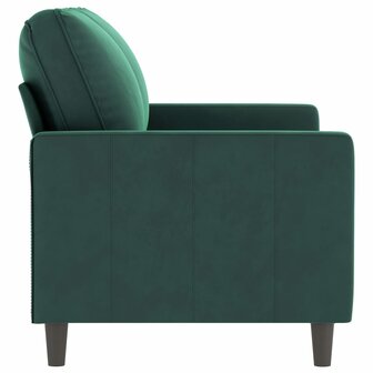Tweezitsbank 120 cm fluweel donkergroen 4