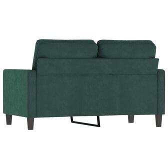 Tweezitsbank 120 cm fluweel donkergroen 5