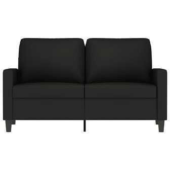Tweezitsbank 120 cm fluweel zwart 3