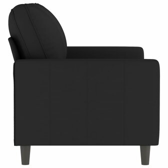 Tweezitsbank 120 cm fluweel zwart 4