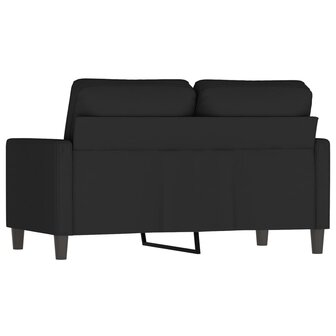 Tweezitsbank 120 cm fluweel zwart 5