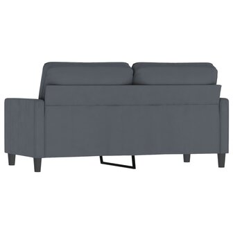 Tweezitsbank 140 cm fluweel donkergrijs 5