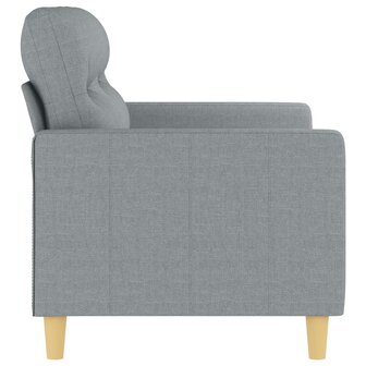 Tweezitsbank 120 cm stof lichtgrijs 4