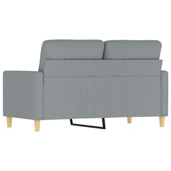 Tweezitsbank 120 cm stof lichtgrijs 5