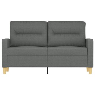 Tweezitsbank 120 cm stof donkergrijs 3
