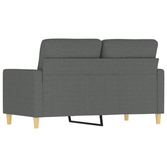 Tweezitsbank 120 cm stof donkergrijs 5