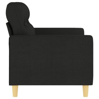 Tweezitsbank 120 cm stof zwart 4