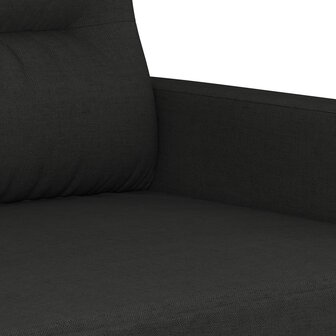 Tweezitsbank 120 cm stof zwart 6