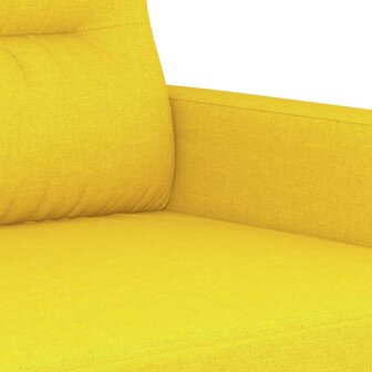 Tweezitsbank 120 cm stof lichtgeel 6