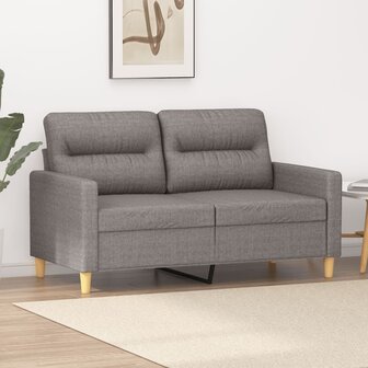 Tweezitsbank 120 cm stof taupe 1
