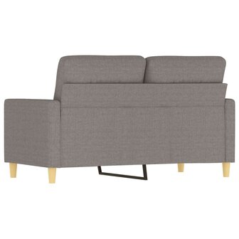 Tweezitsbank 120 cm stof taupe 5