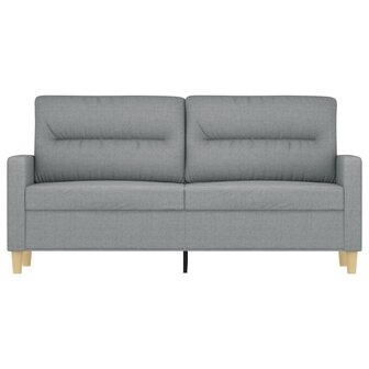 Tweezitsbank 140 cm stof lichtgrijs 3