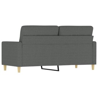 Tweezitsbank 140 cm stof donkergrijs 5