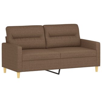 Tweezitsbank 140 cm stof bruin 2