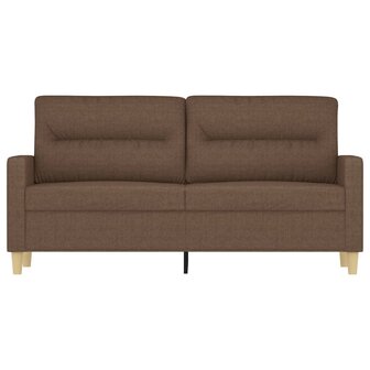Tweezitsbank 140 cm stof bruin 3