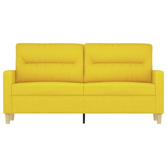 Tweezitsbank 140 cm stof lichtgeel 3