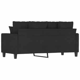 Tweezitsbank 140 cm stof zwart 5