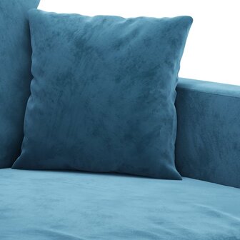 Tweezitsbank 120 cm fluweel blauw 6