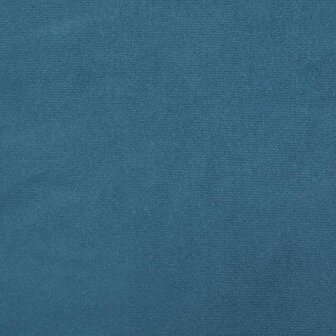 Tweezitsbank 120 cm fluweel blauw 7