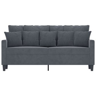 Tweezitsbank 140 cm fluweel donkergrijs 3