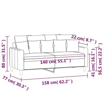 Tweezitsbank 140 cm fluweel donkergroen 8