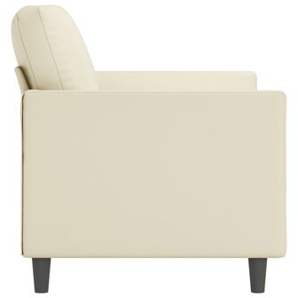 Tweezitsbank 120 cm kunstleer cr&egrave;mekleurig 4