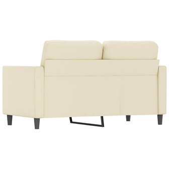 Tweezitsbank 120 cm kunstleer cr&egrave;mekleurig 5