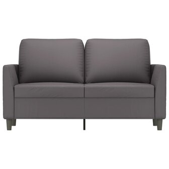 Tweezitsbank 120 cm kunstleer grijs 3