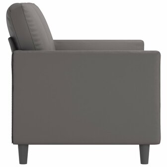 Tweezitsbank 120 cm kunstleer grijs 4