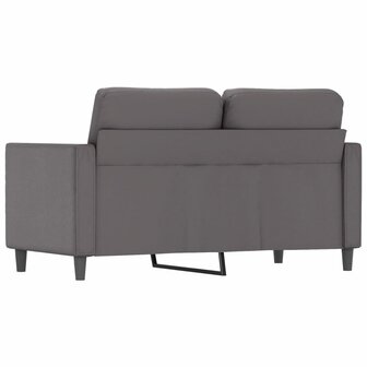 Tweezitsbank 120 cm kunstleer grijs 5