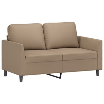 Tweezitsbank 120 cm kunstleer cappuccinokleurig 2