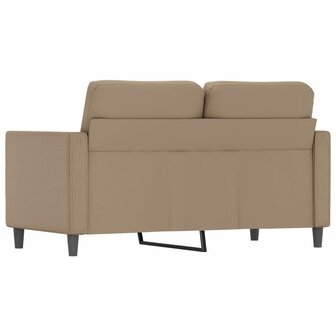 Tweezitsbank 120 cm kunstleer cappuccinokleurig 5