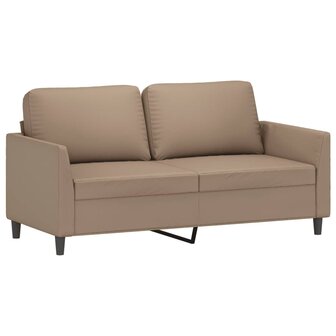 Tweezitsbank 140 cm kunstleer cappuccinokleurig 2