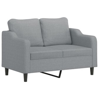 Tweezitsbank 120 cm stof lichtgrijs 2