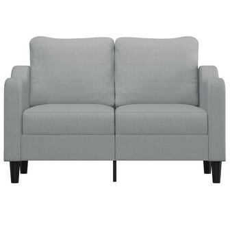 Tweezitsbank 120 cm stof lichtgrijs 3