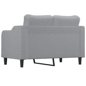 Tweezitsbank 120 cm stof lichtgrijs 5