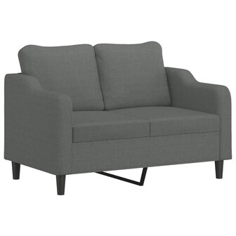 Tweezitsbank 120 cm stof donkergrijs 2