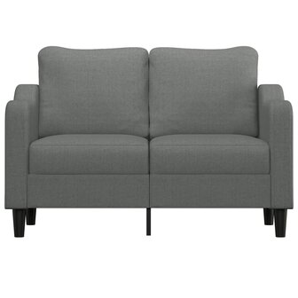 Tweezitsbank 120 cm stof donkergrijs 3